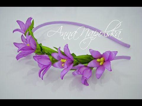 آموزش ساخت تل سر با گل های زیبای کانزاشی