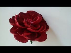 آموزش گام به گام ساخت گل رز با روبان ساتنی همراه با ویدئو بی کلام