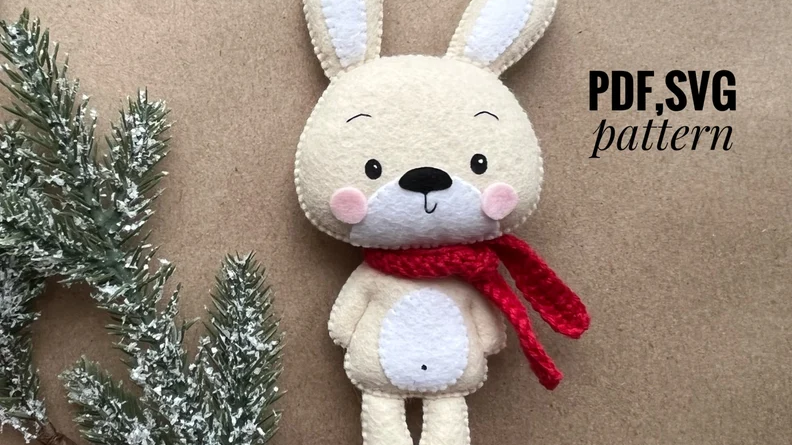 ایده های تصویری برای ساخت عروسک های خرگوش نمدی